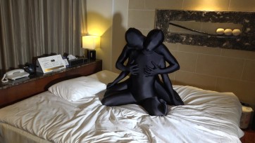 【zentai】黒ゼンタイスリスリ&事後行為